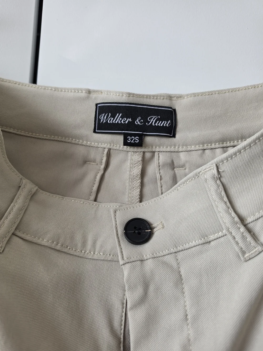 Men's Light Beige Chino Pants - Classic Tailored Fit